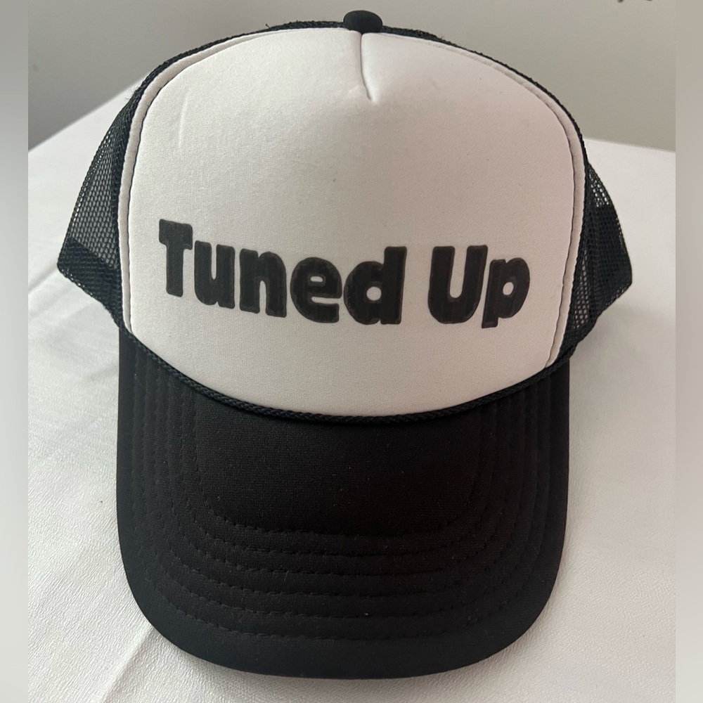 ‼️5/$25 Tuned Up OTTO Black and White Trucker Hat Snapback